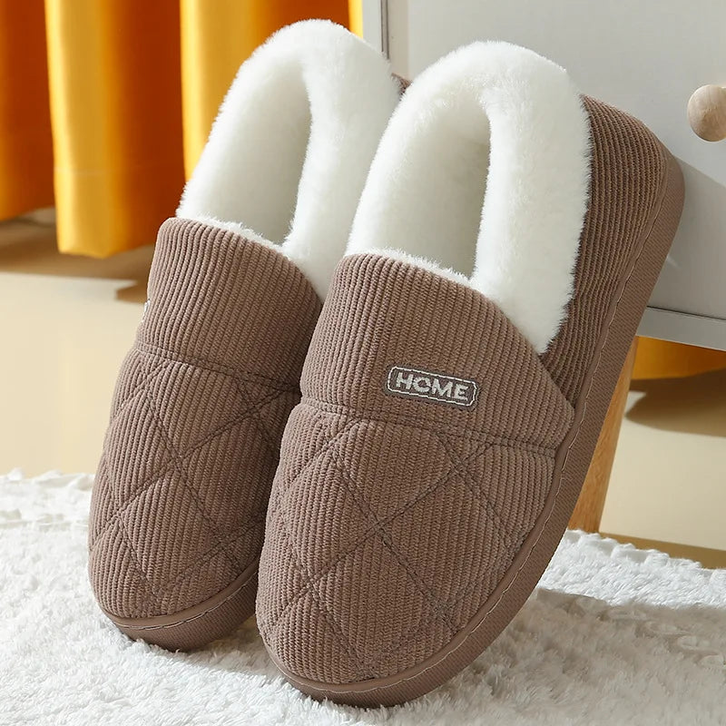 Chaussons d’Intérieur Chauds en Peluche