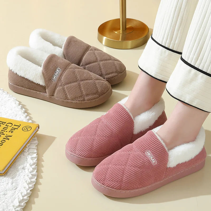 Chaussons d’Intérieur Chauds en Peluche