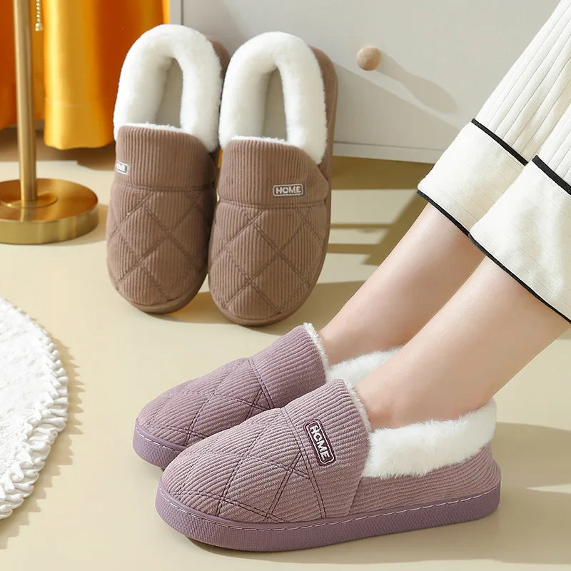 Chaussons d’Intérieur Chauds en Peluche