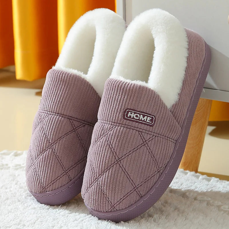 Chaussons d’Intérieur Chauds en Peluche